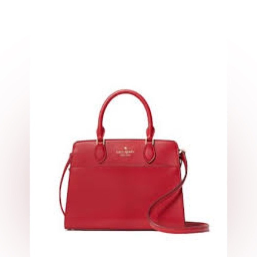NWT!! Kate Spade MADISON Saffiano Leather Medium Satchel - Candied Cherry Red - Picture 8 of 11